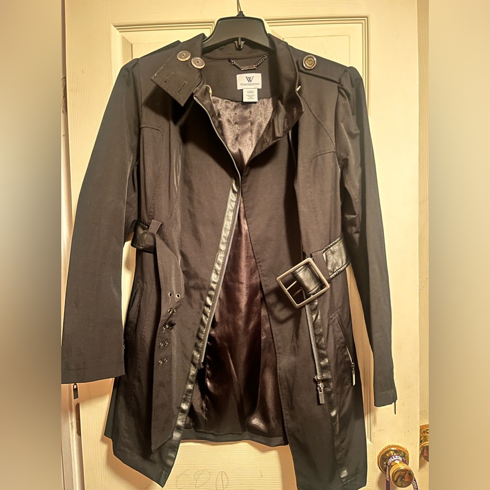 WORTHINGTON Black Trench Coat